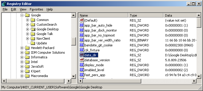 Modify_Registry_Google_Desktop_data_dr